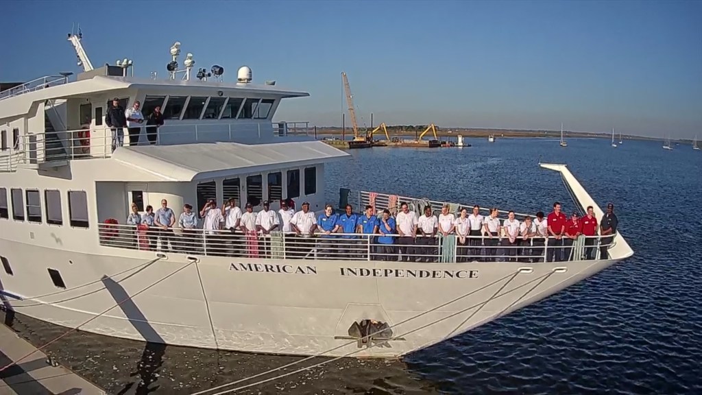 Maritime Operations Consulting - photo shows crew of small cruise ship.